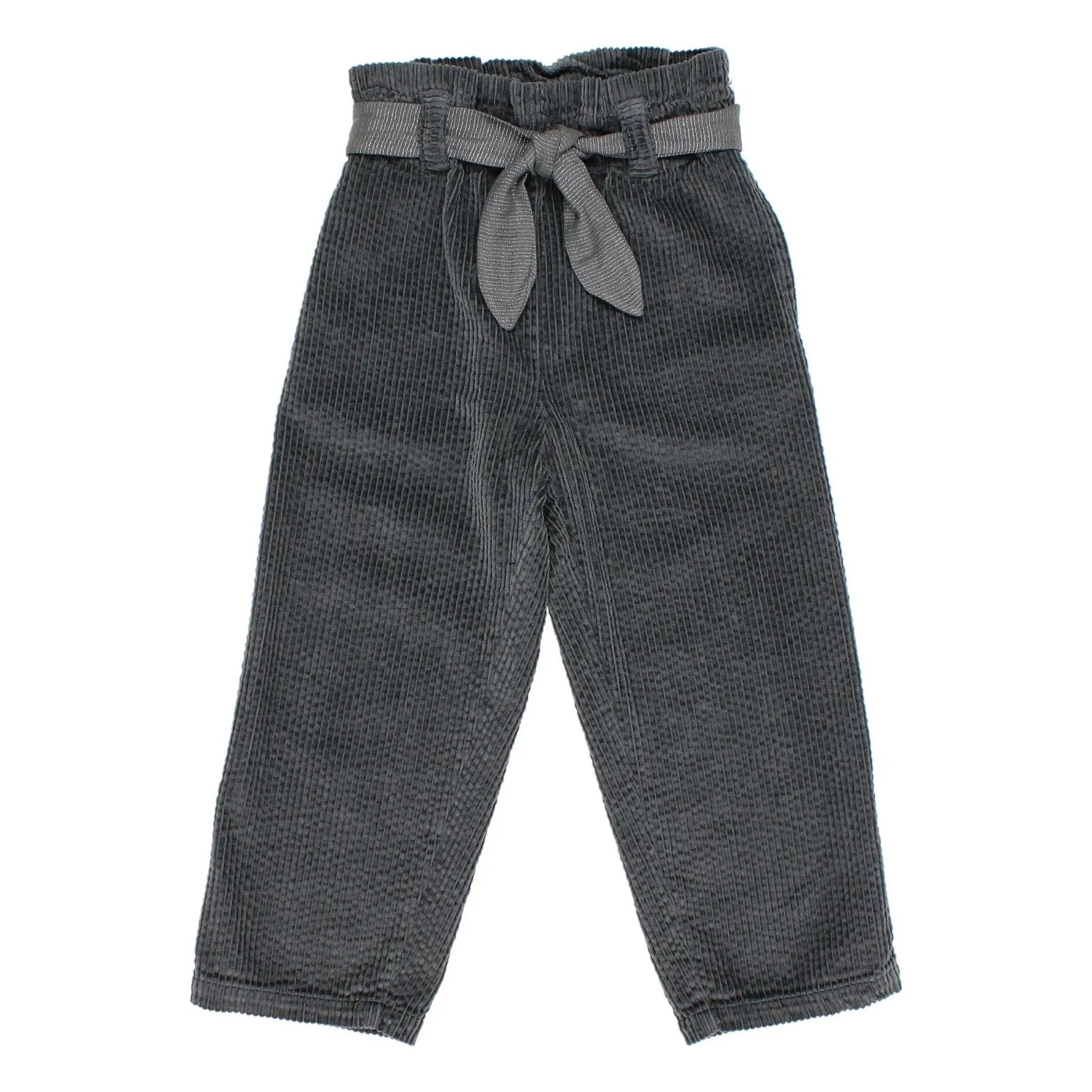 Búho Charcoal Grey Girly Corduroy Pants