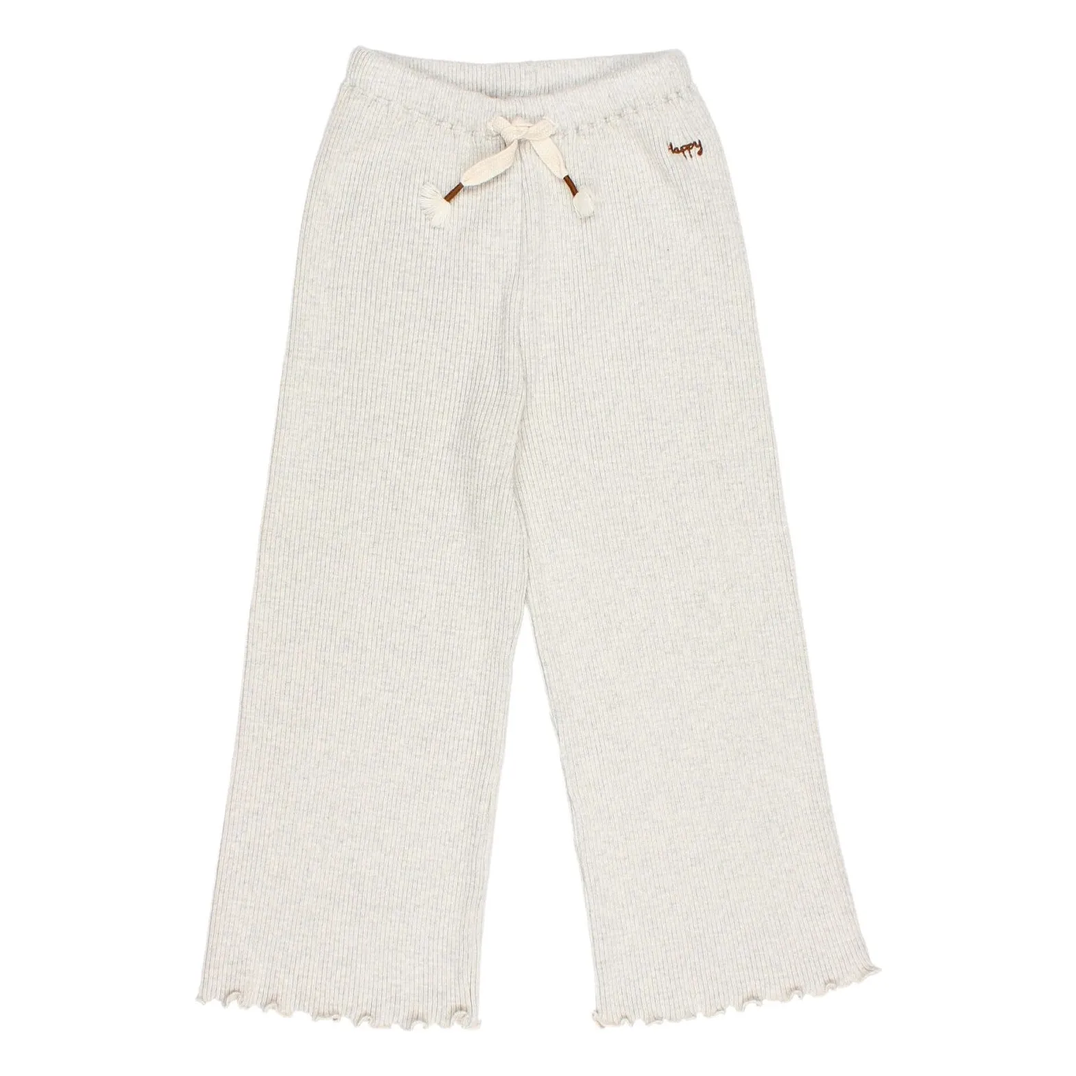 Búho Light Grey Ribbed Jersey Pants