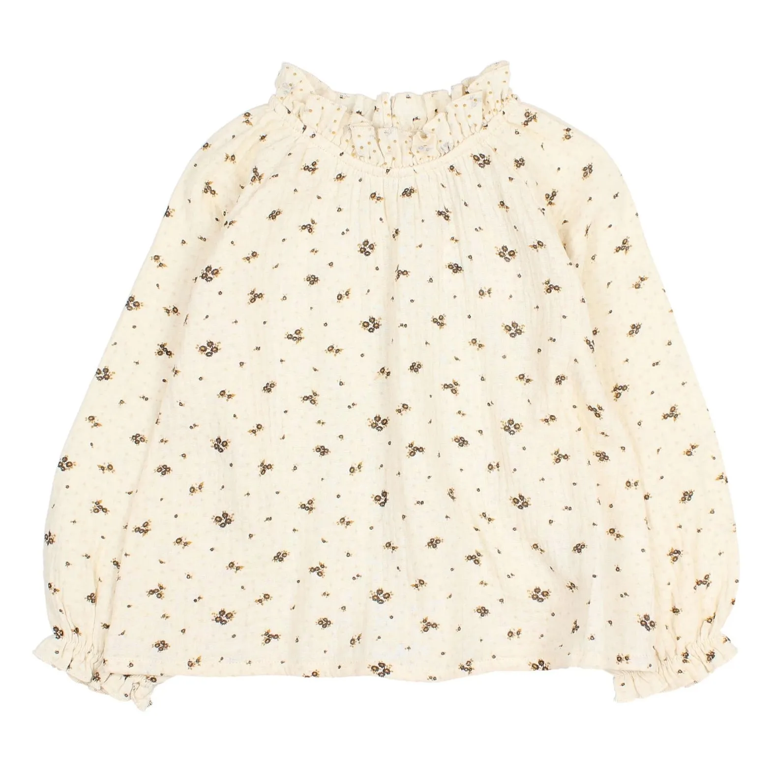 Búho - Chemisier - Coton - Ecru - Manches longues