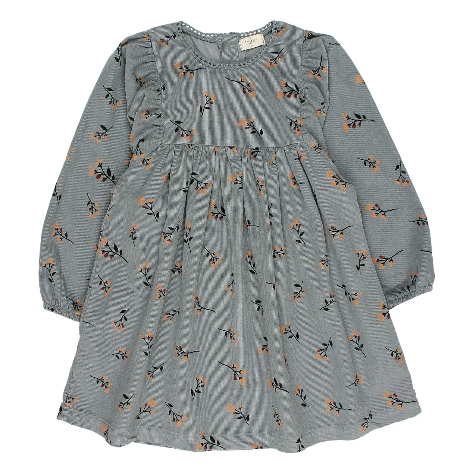 Búho Grey Milleraies Folk Velvet Dress