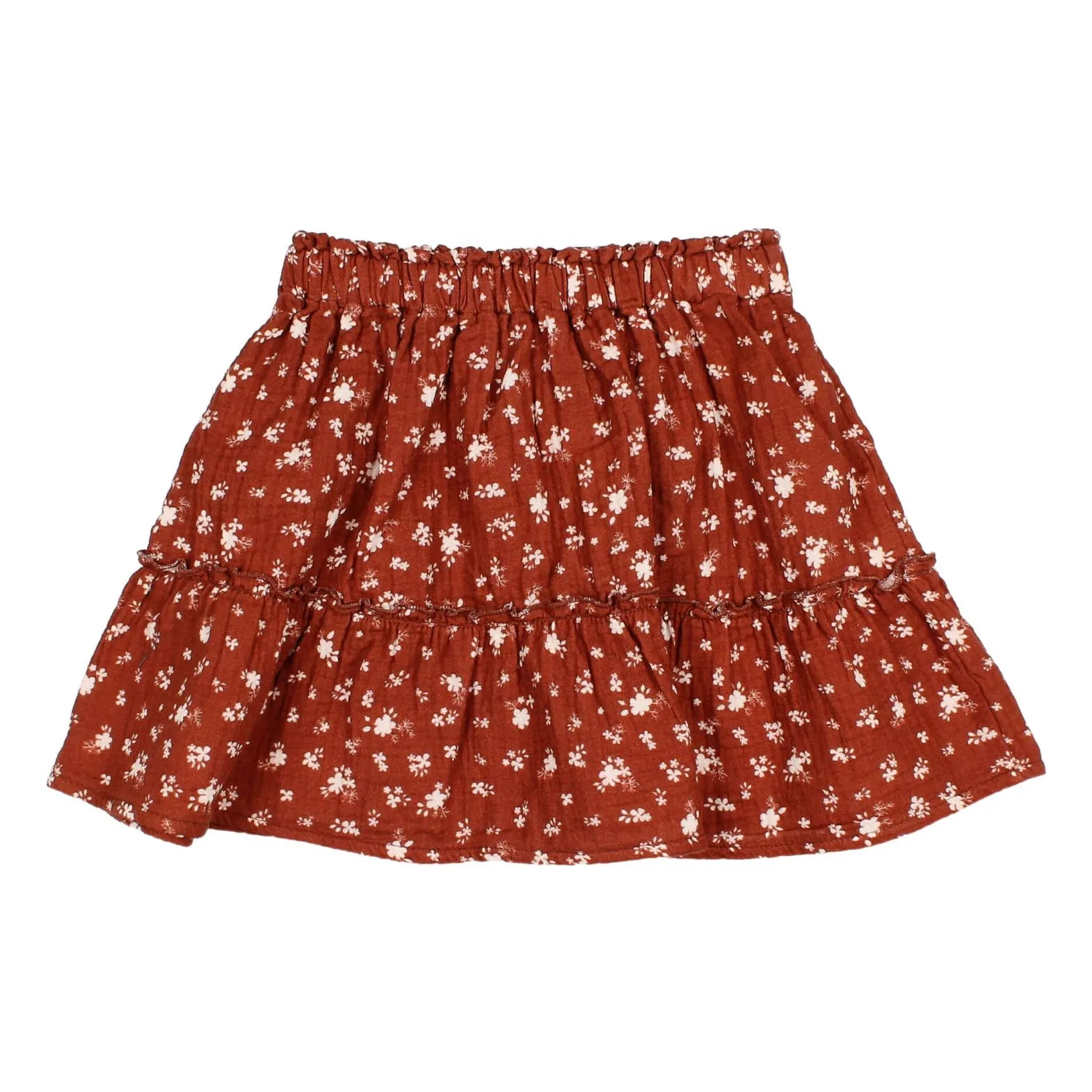 Búho Brick Red Cottage Skirt Cotton Gauze