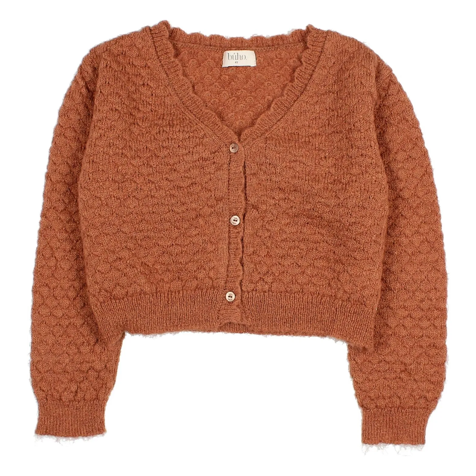 Búho Terracotta Boho Cardigan