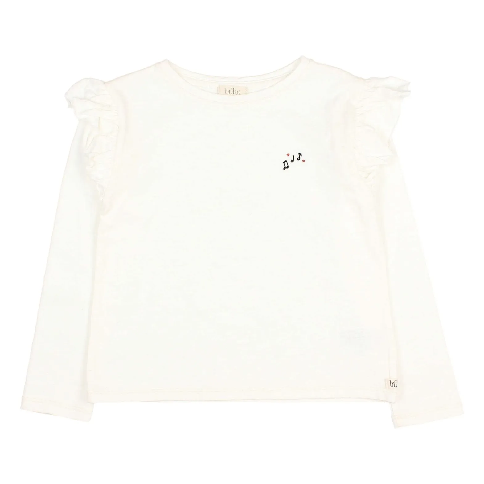 Búho - T-shirt manches longues femme - Coton - Ecru - 2 ans