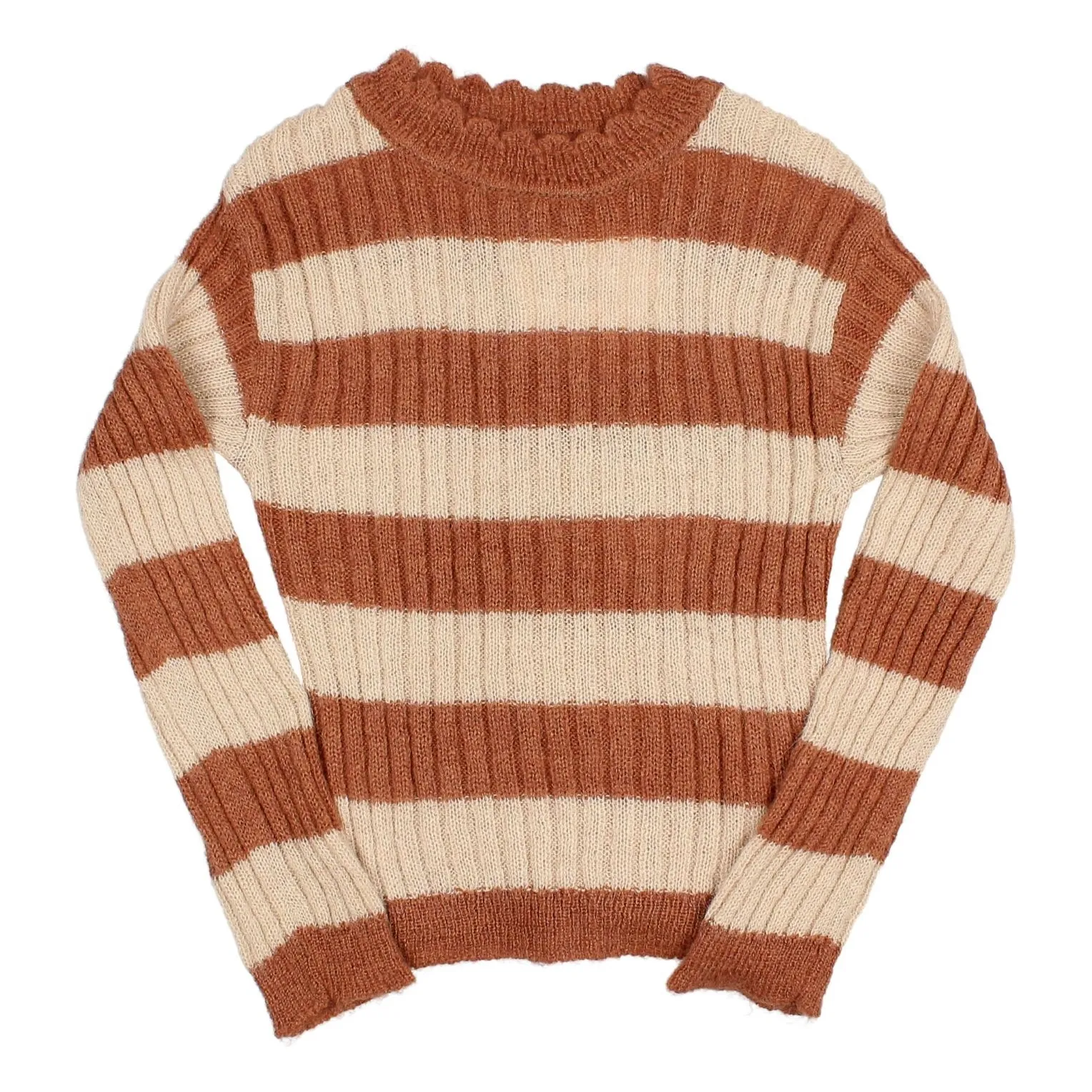 Búho Terracotta Ribbed Sweater