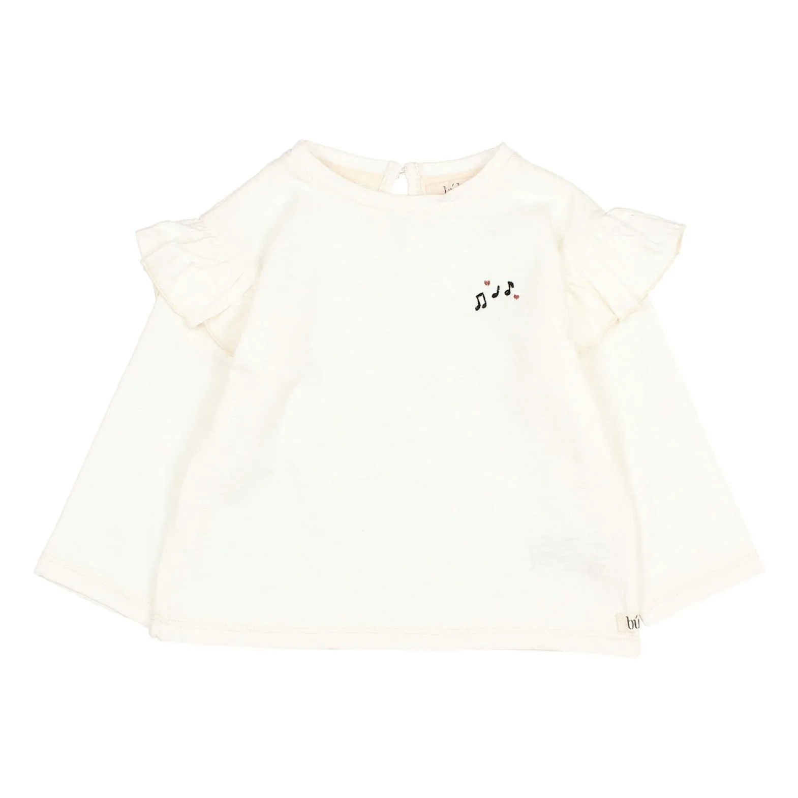 Búho Ecru Music Bébé T-Shirt