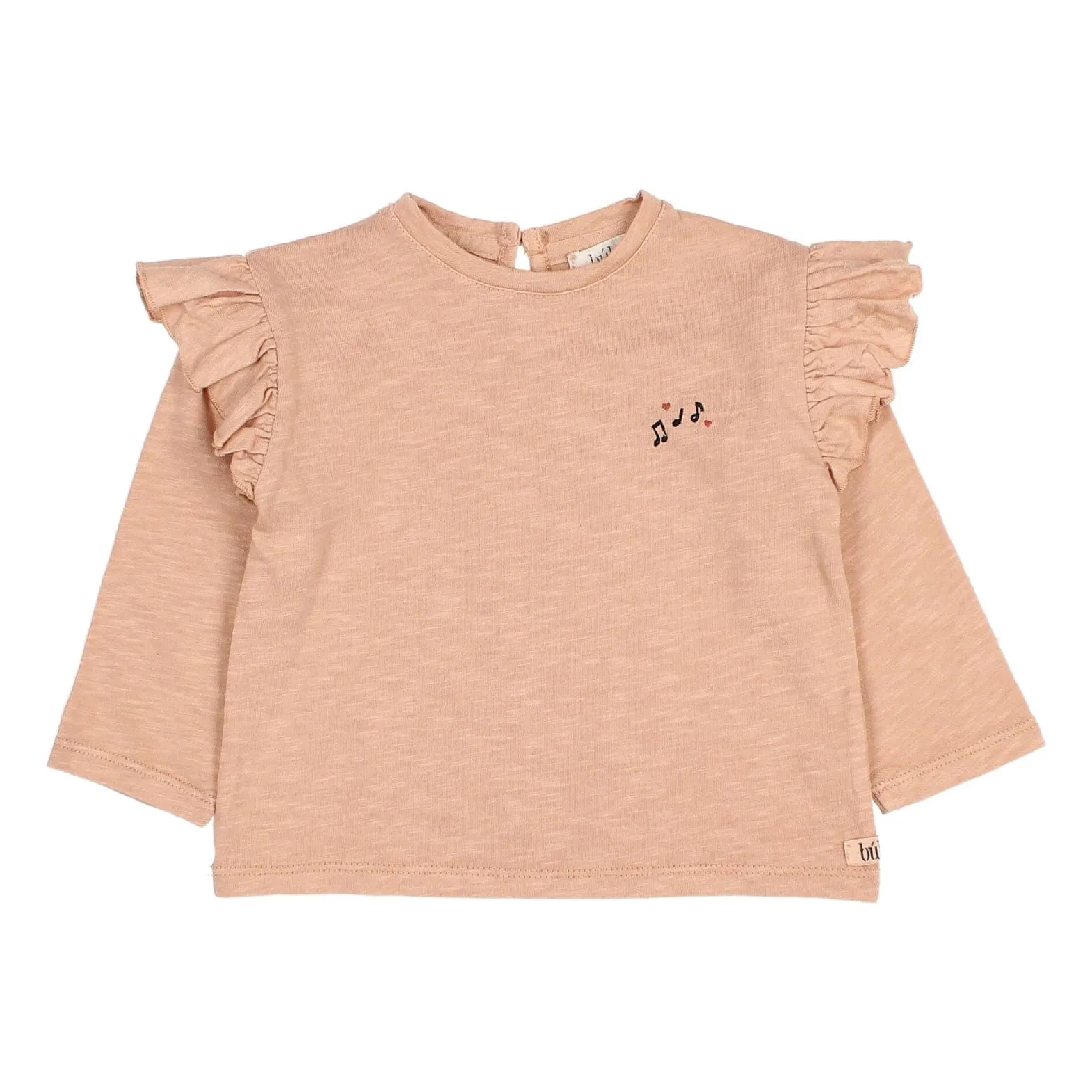 Búho - T-shirt manches longues bébé - Coton biologique - Rose - 9 mois
