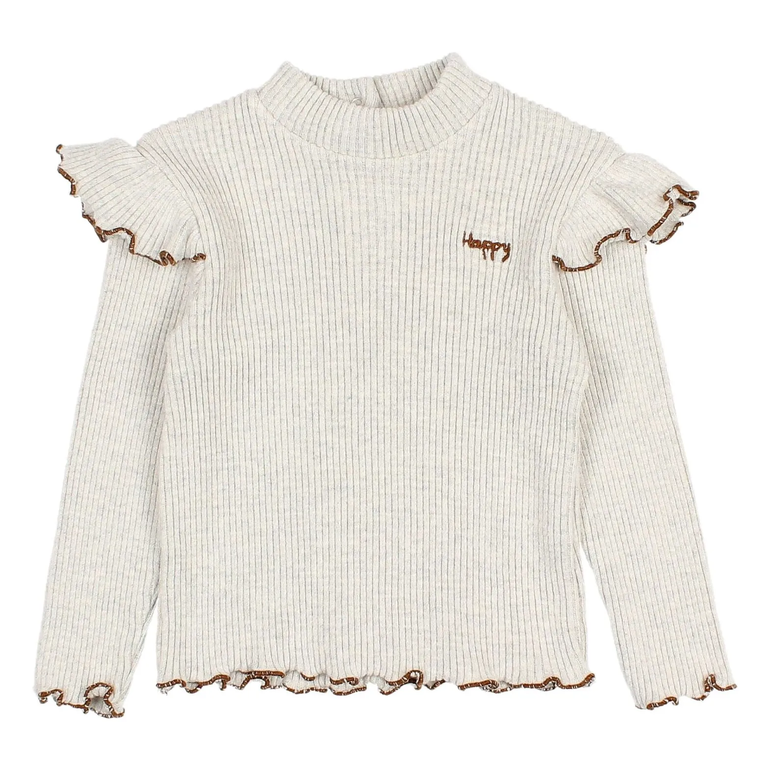 Búho Light Grey Baby Rib T-Shirt