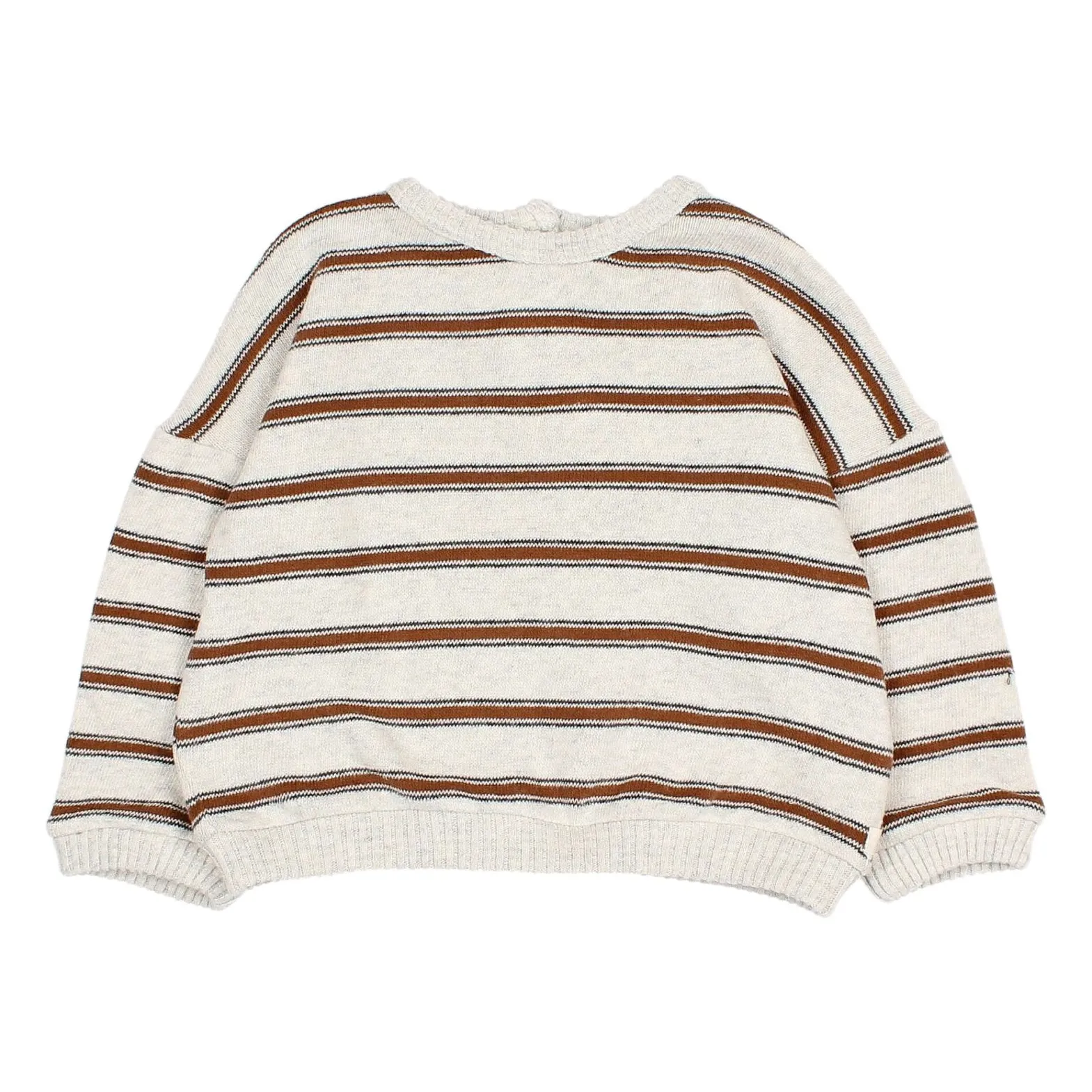 Búho Ecru Striped Jersey Sweatshirt