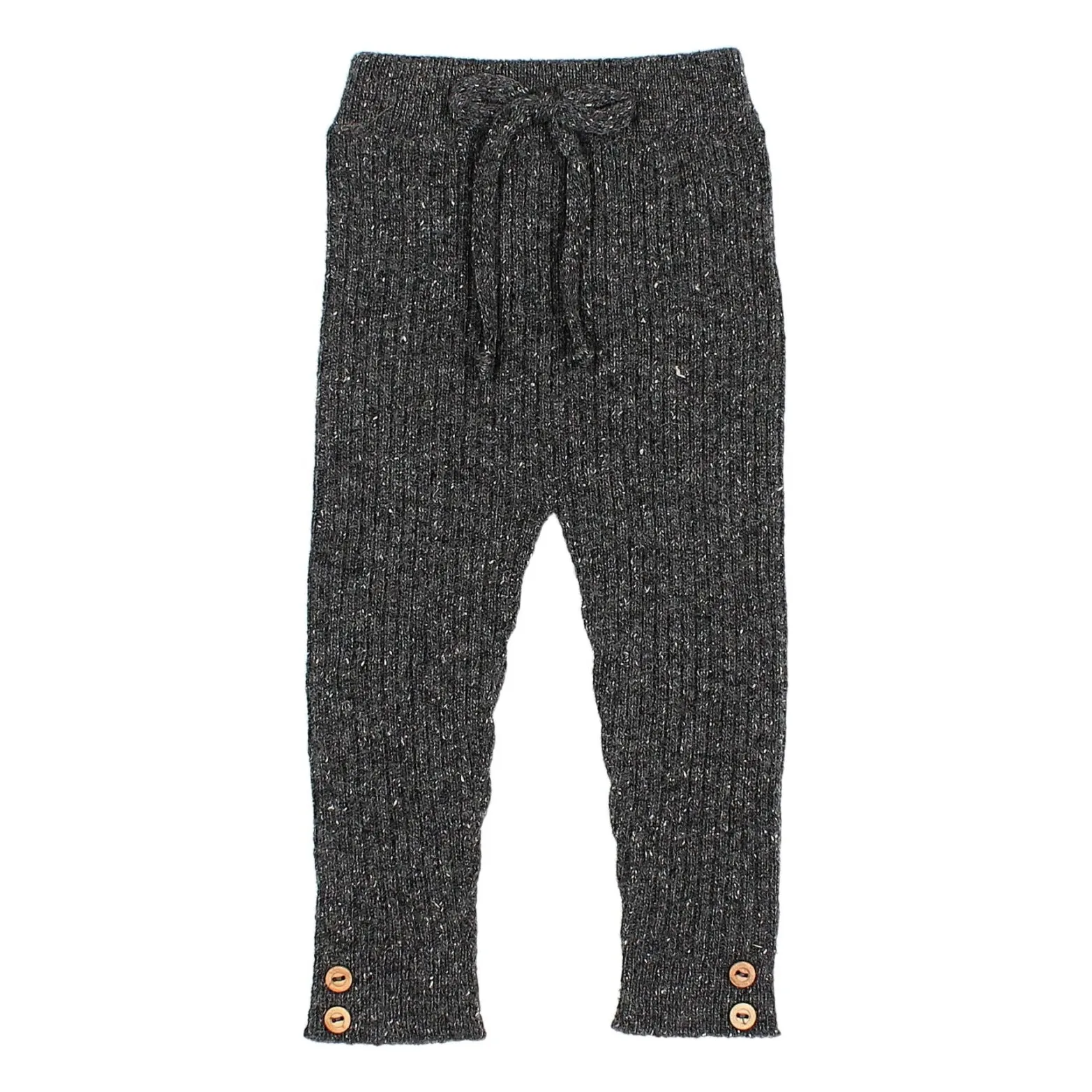 Búho - Legging Bébé - Laine - Gris Anthracite - 3 mois