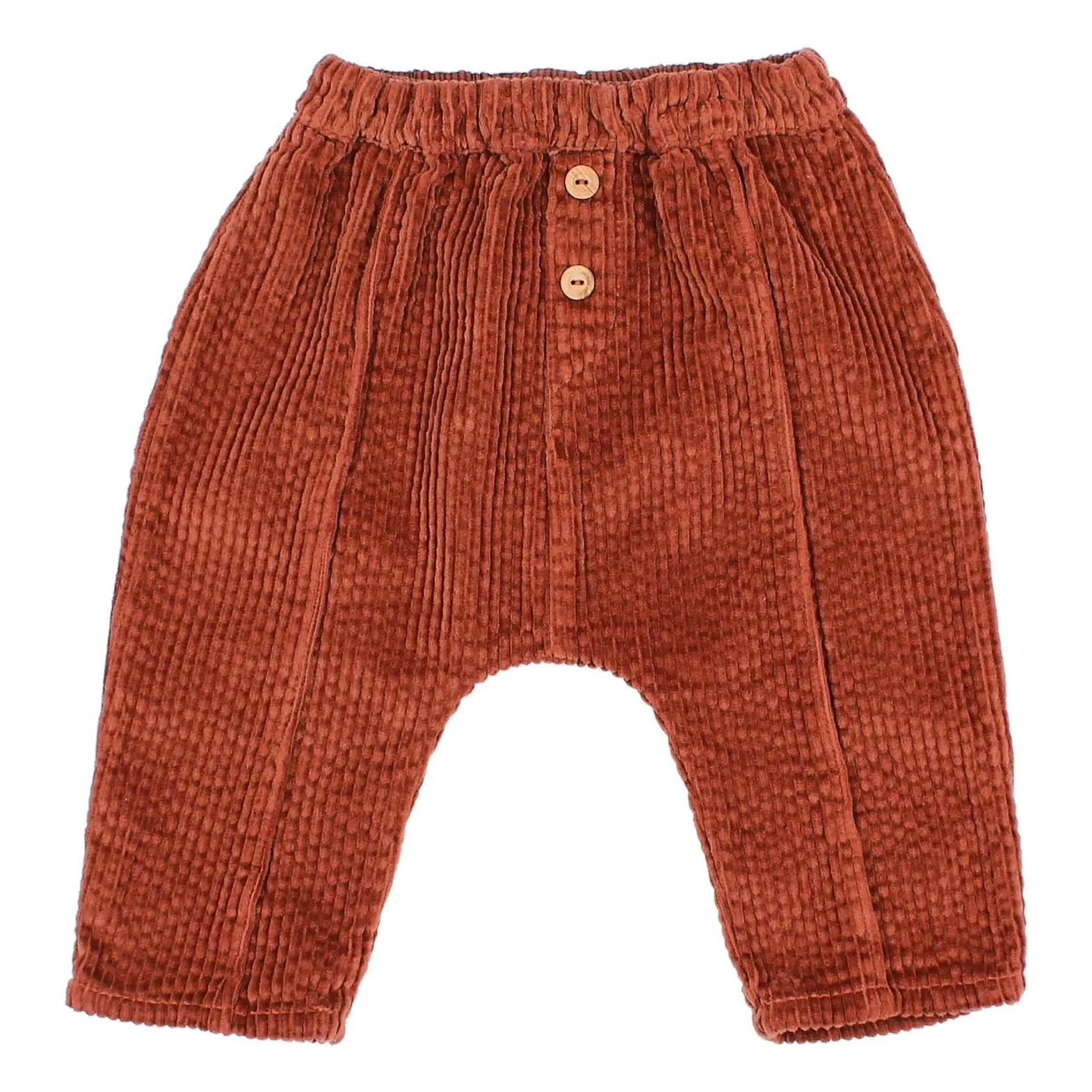 Búho - Pantalon - Velours - Bordeaux - 3 mois