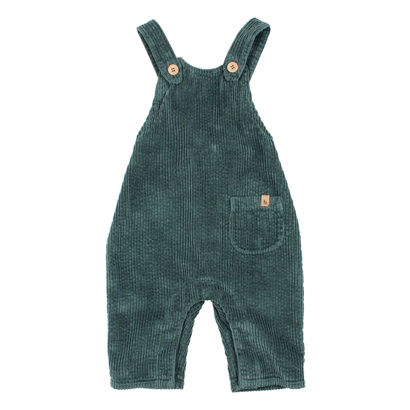 Búho - Salopette Bébé - Velours - Vert Sapin - 24 Mois