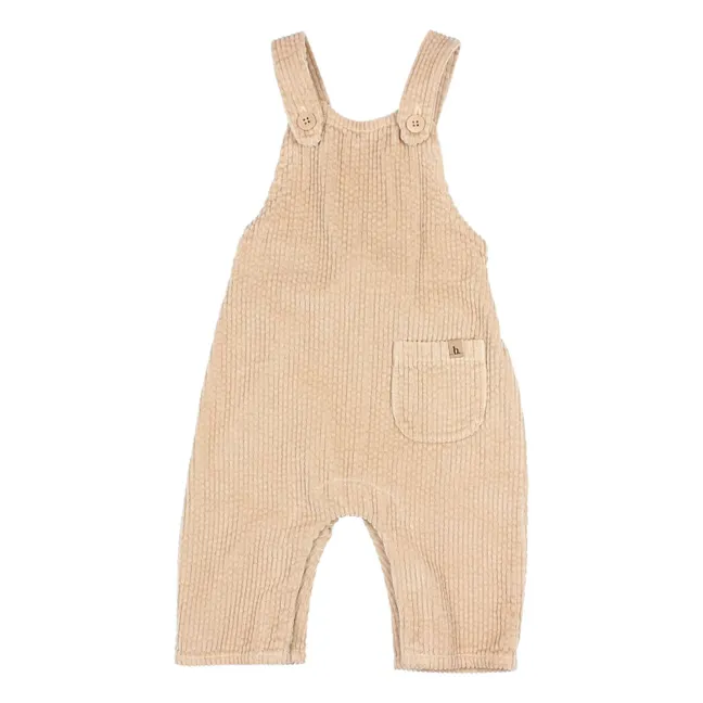Corduroy dungarees | Beige