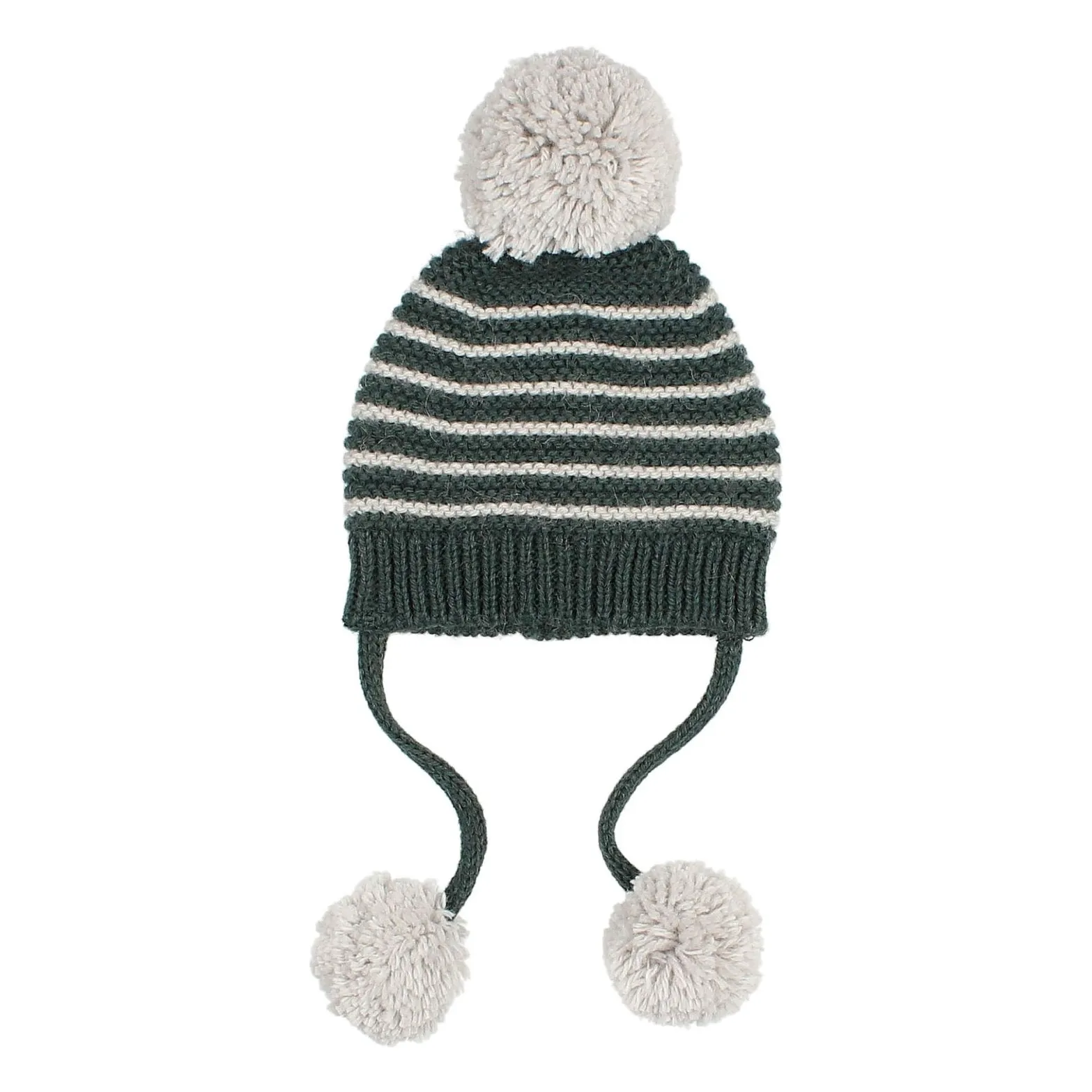 Búho Chrome Green Bretone Baby Bonnet