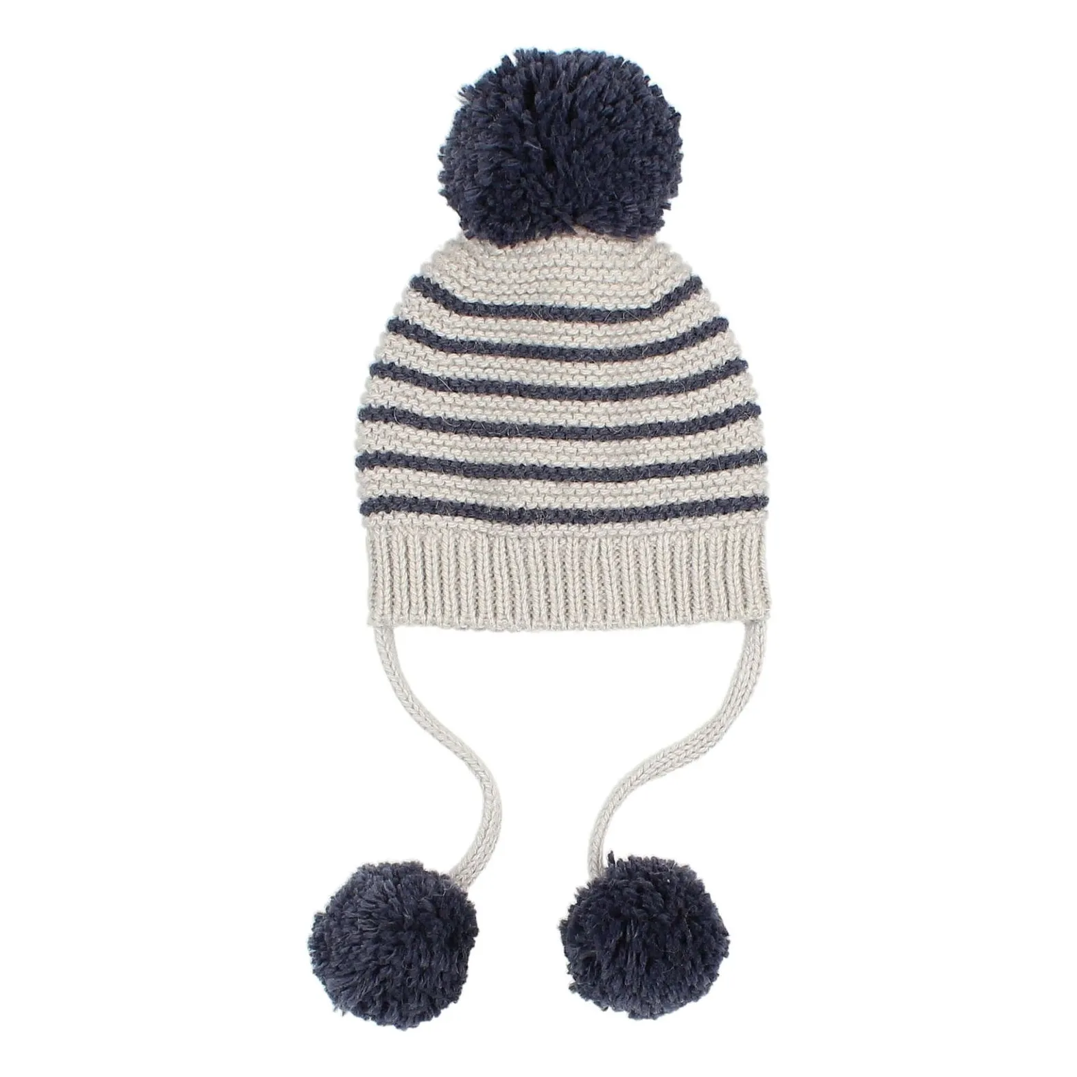 Búho - Bonnet Bébé - 12/24 mois - Gris Galet - Laine Alpaga