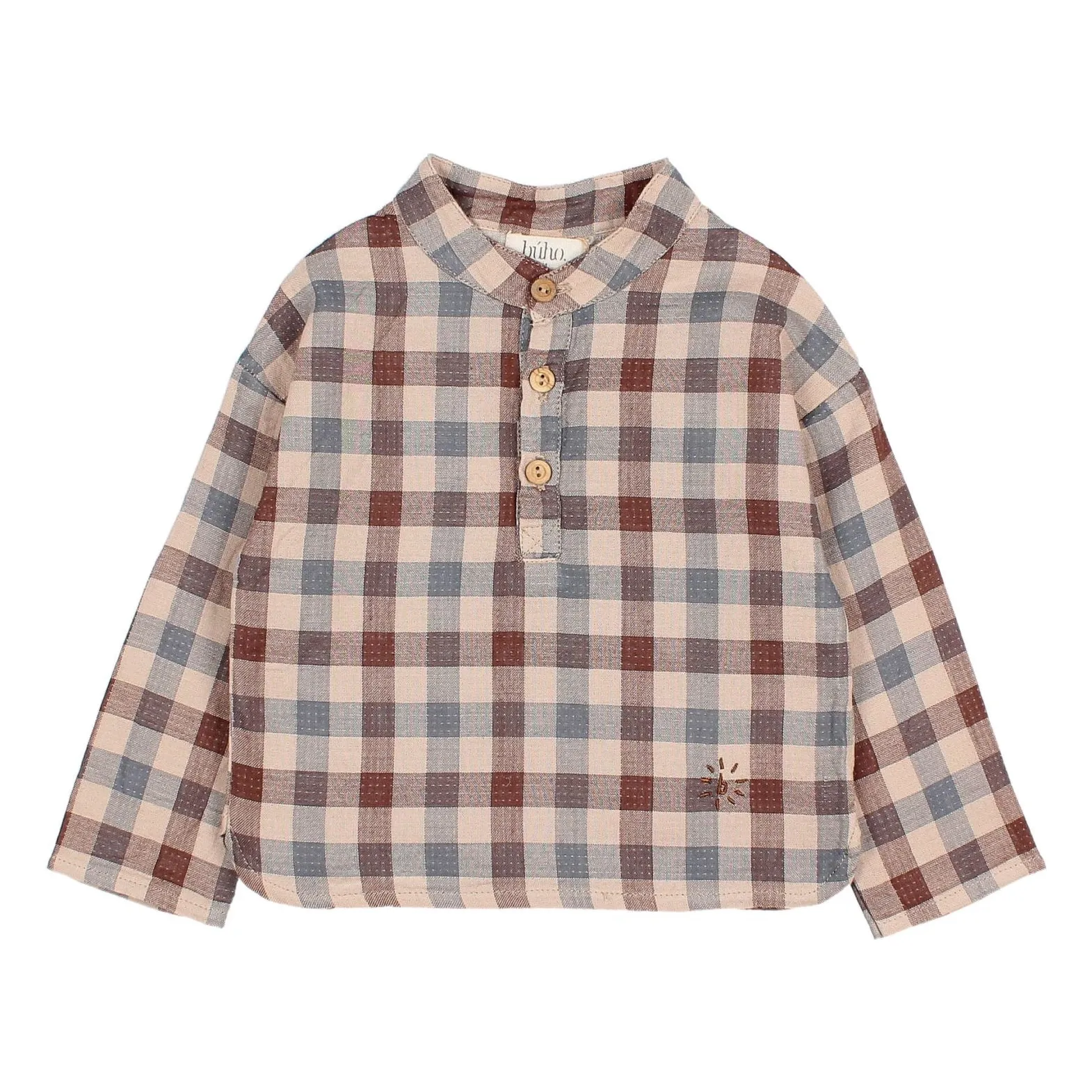 Búho Beige Kurta Carreaux Baby