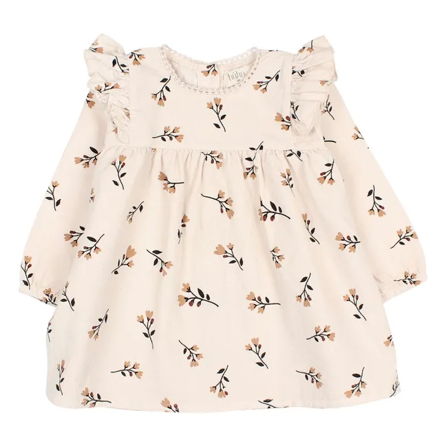 Vestido de bebé Folk Velvet Milleraies | Crudo