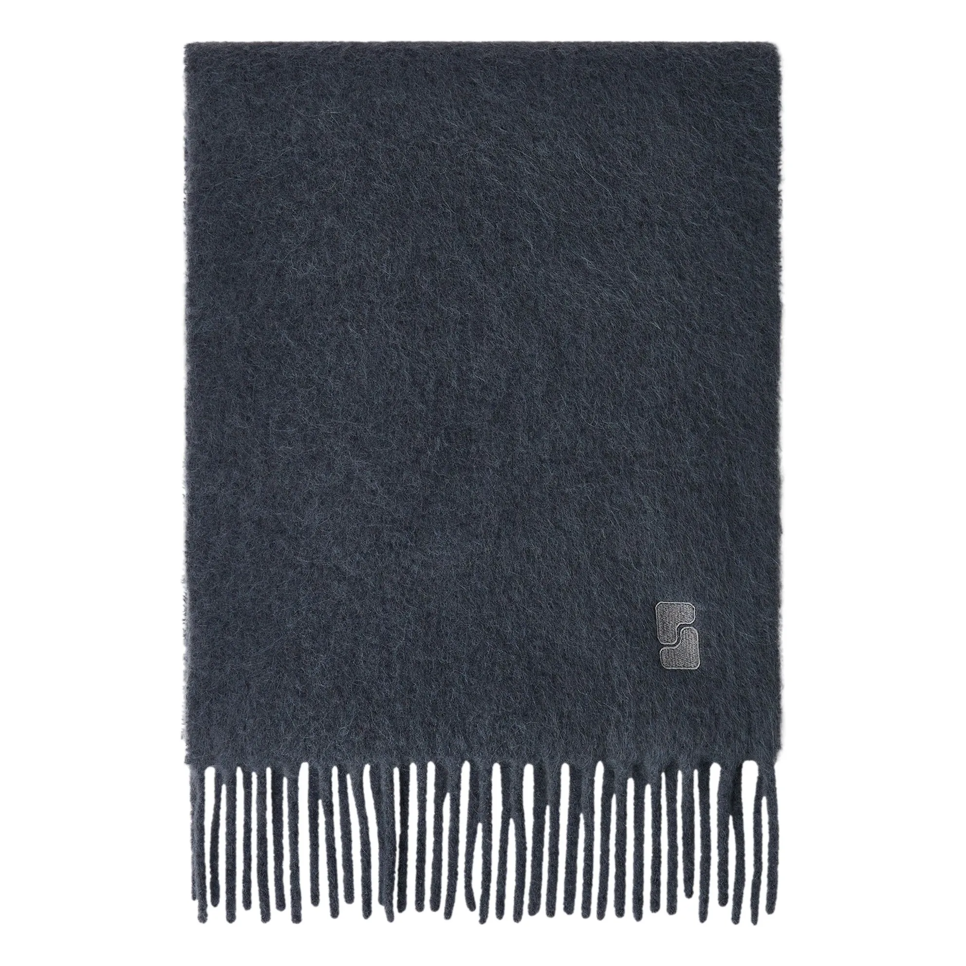 Soeur Grey Soft Mohair Scarf