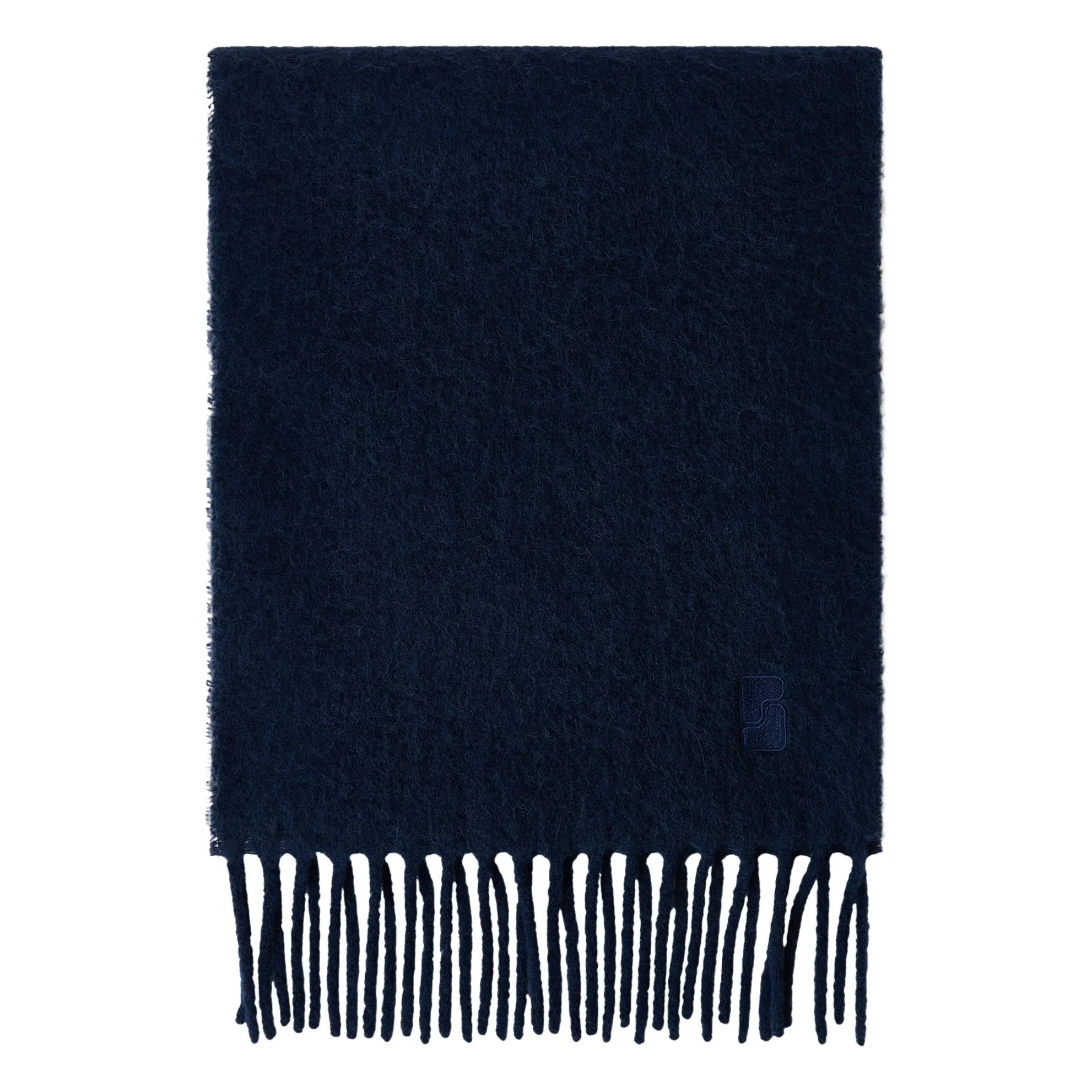 Soeur Navy Blue Soft Mohair Scarf