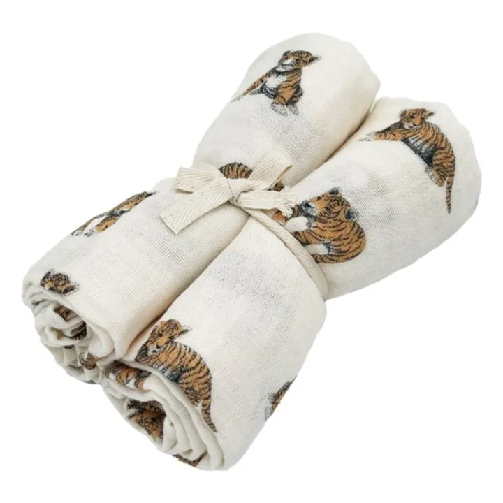 Milinane - Milinane - Langes en mousseline de coton - Set de 2