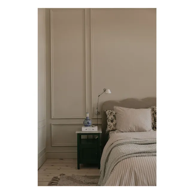 Stripe bed linen set | Beige