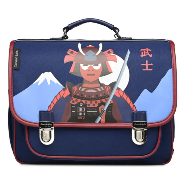 Medium Samurai satchel  | Navy blue