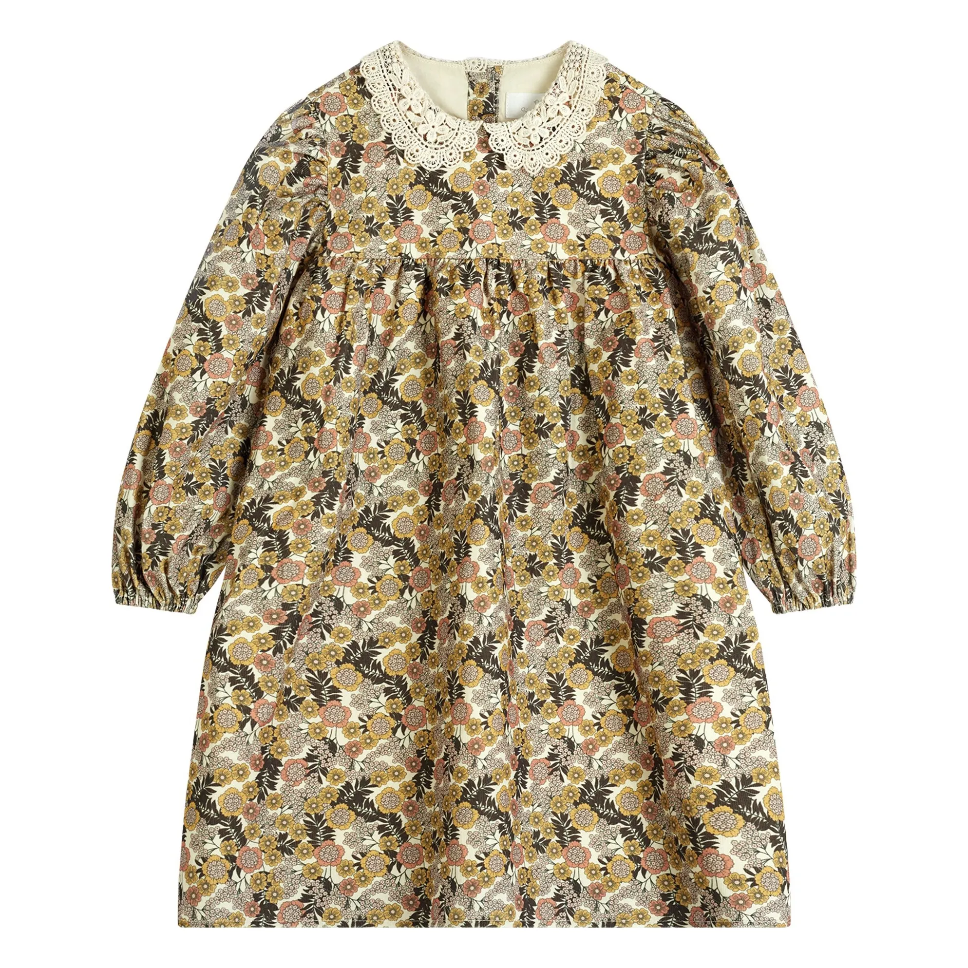 C'era Una Volta Ecru Sophie Corduroy Dress