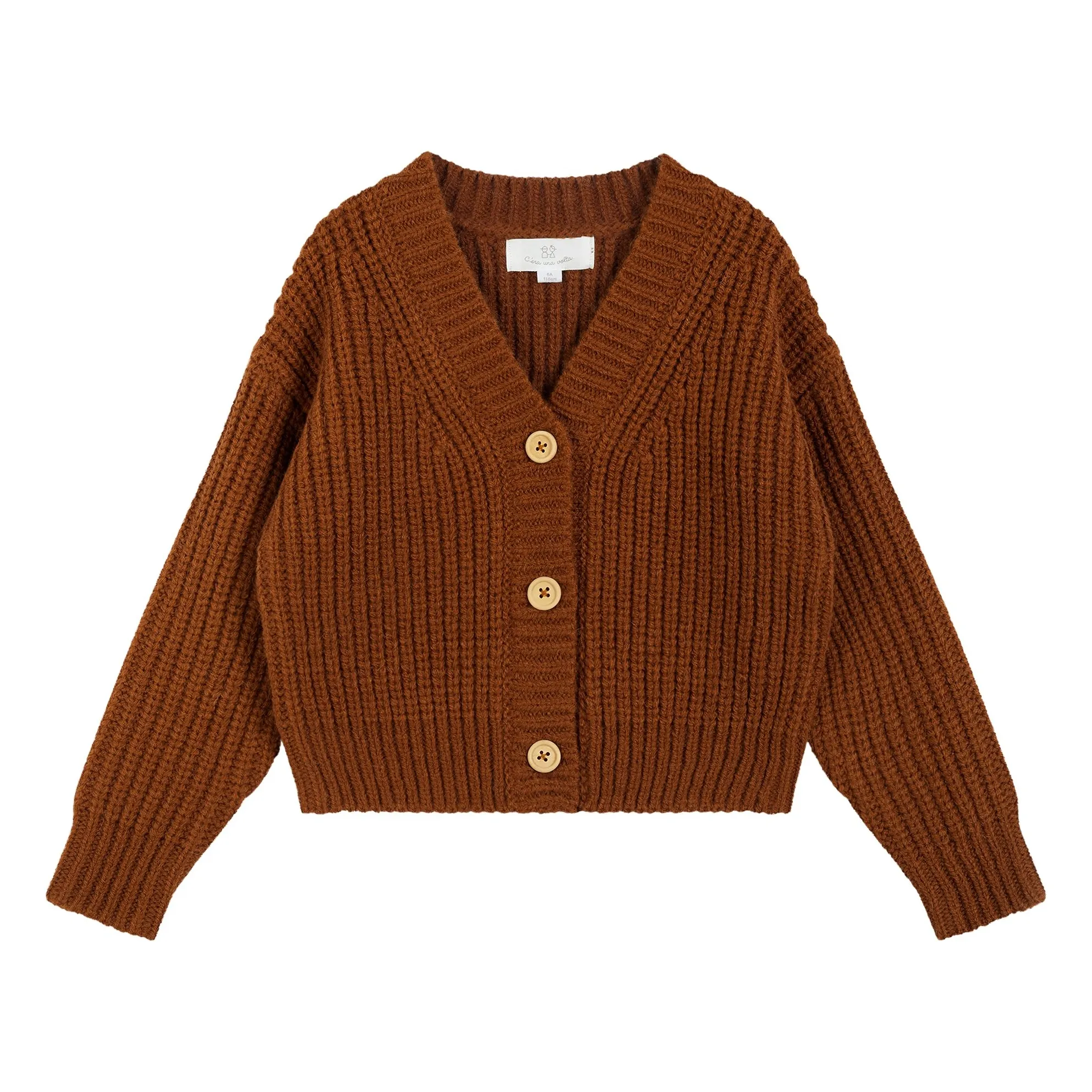 C'era Una Volta Rust Greta Knit Cardigan