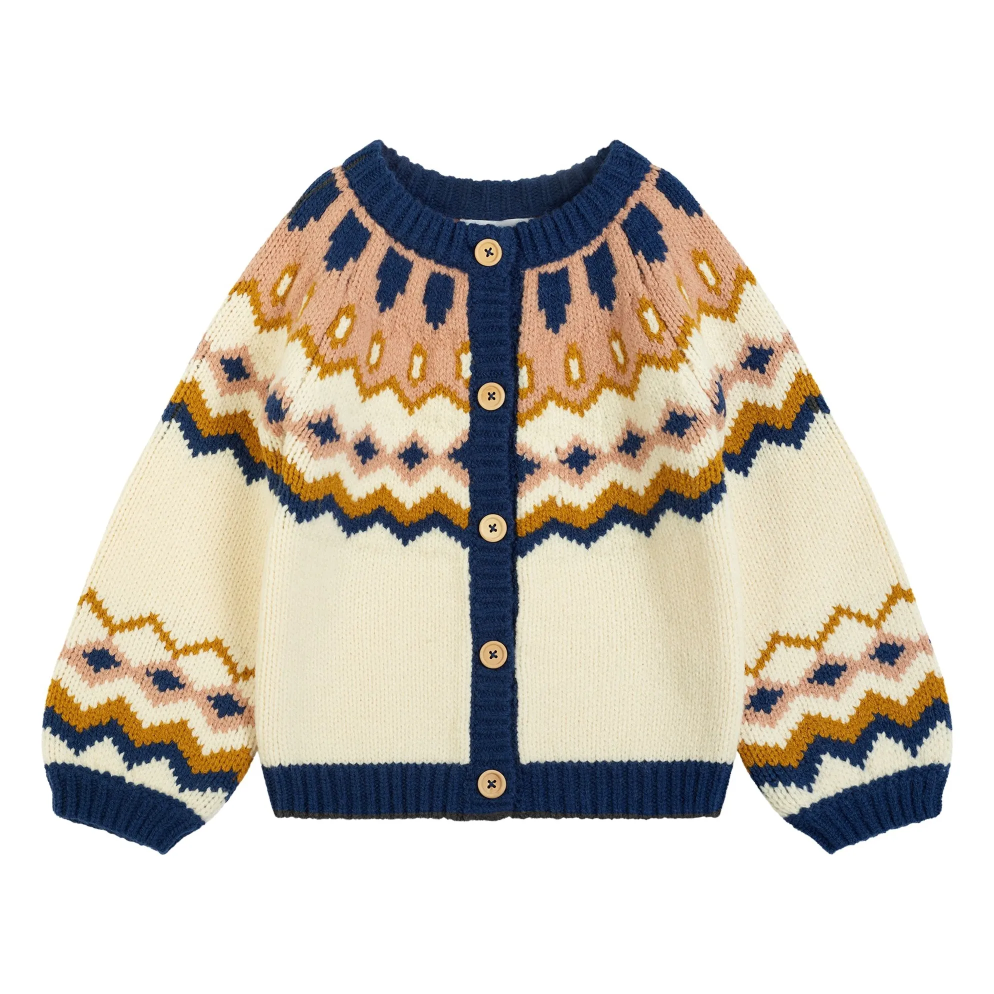 C'era Una Volta White Jaqueline Jacquard Cardigan
