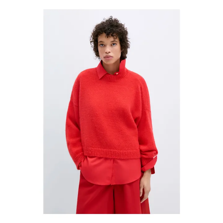 Mohair-Pullover | Rot- Produktbild Nr. 0