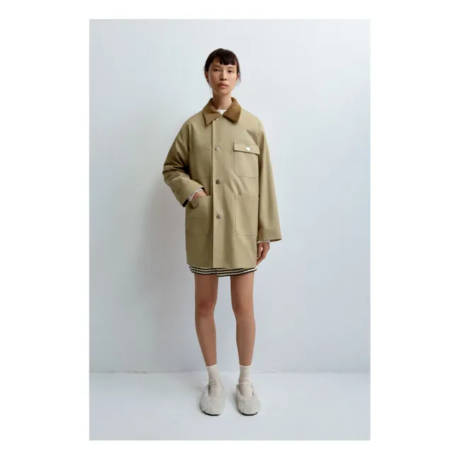 Chaqueta abotonada  | Beige