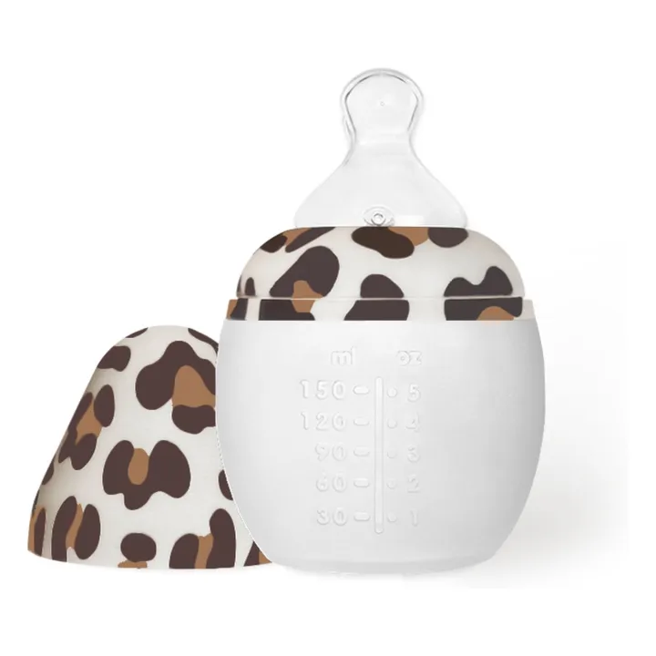 Graouu medical silicone bottle and physiological teat | Camel- Product image n°0