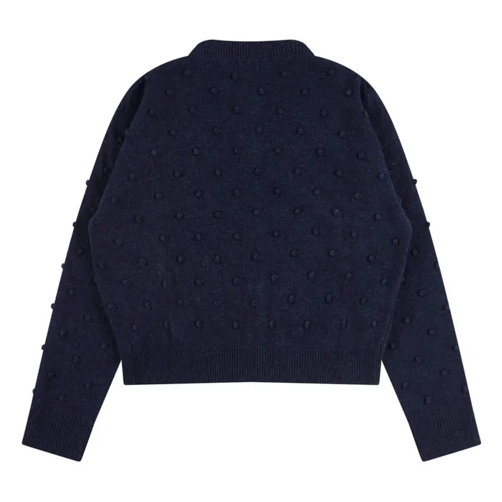 Cárdigan Popcorn - Colección Mujer | Azul Marino- Imagen del producto n°3