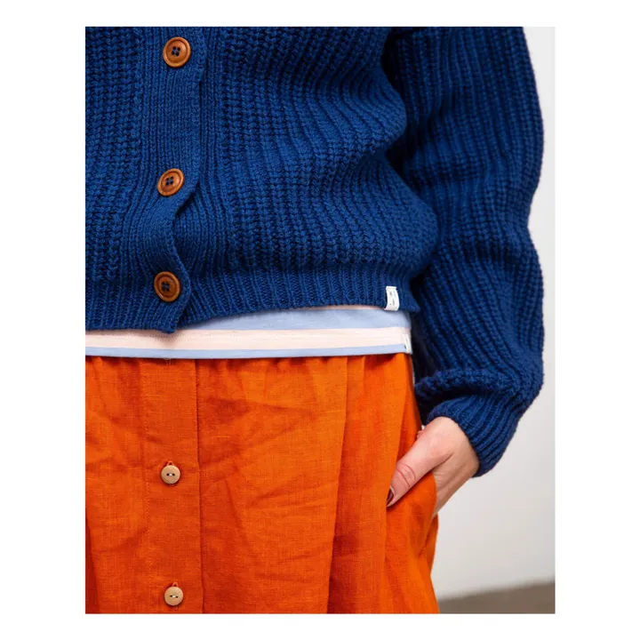 Cardigan Laine - Collection Femme | Bleu- Image produit n°4