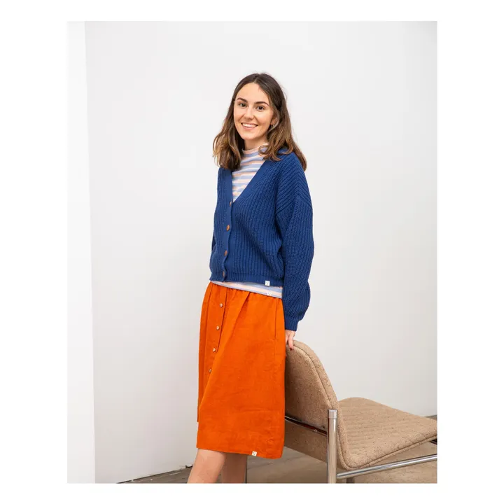 Cardigan Laine - Collection Femme | Bleu- Image produit n°1