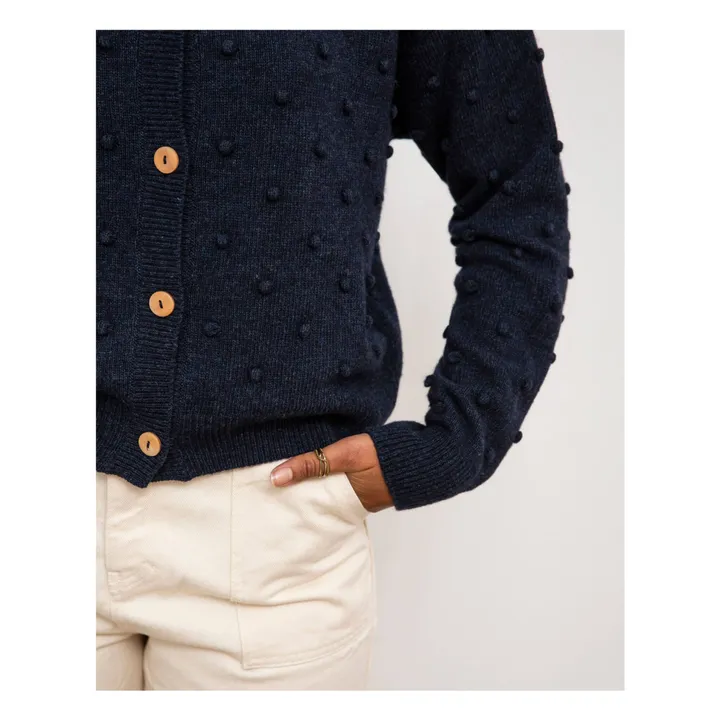 Cárdigan Popcorn - Colección Mujer | Azul Marino- Imagen del producto n°4