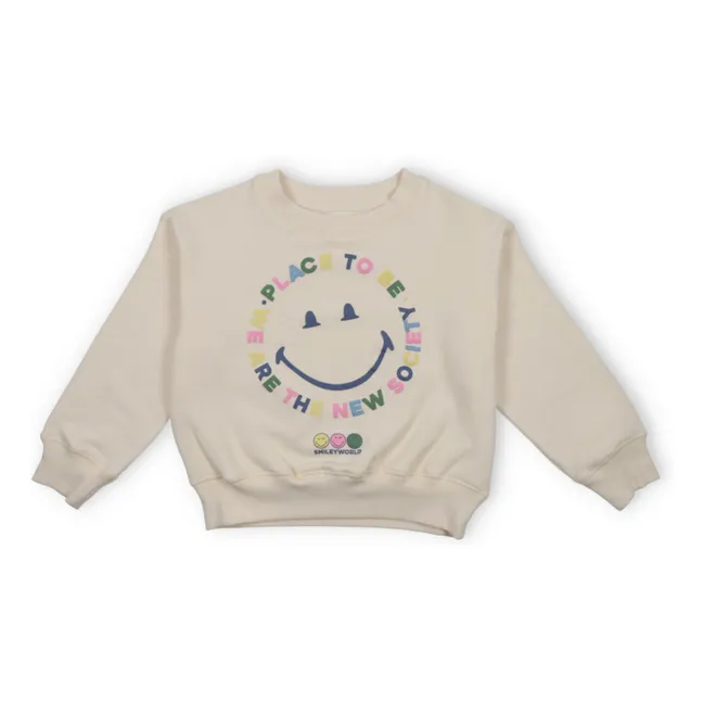 Sudadera Happy Place | Crema