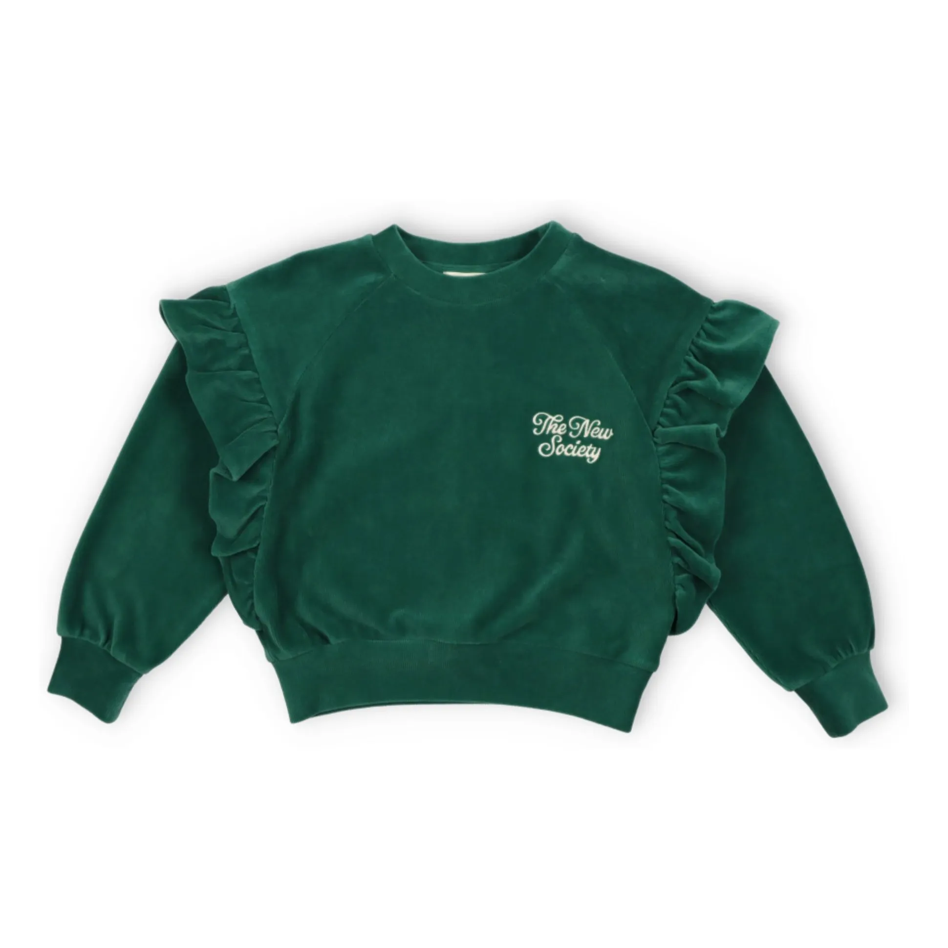 The New Society Green Sweat Odense Velours Bio