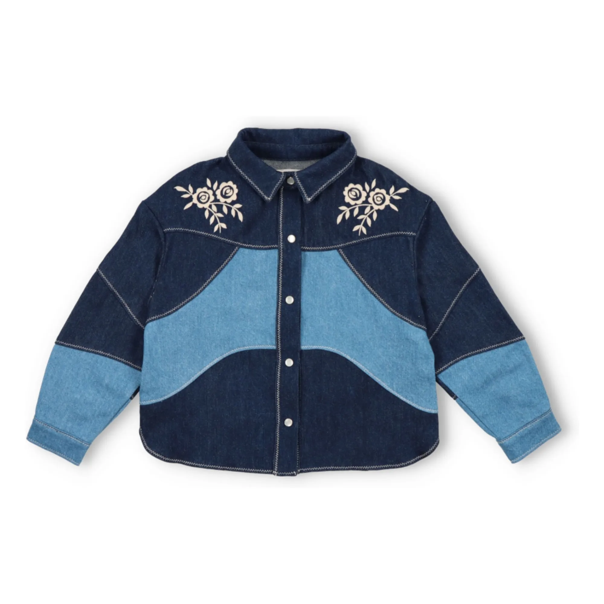 The New Society Navy Blue Danubio Jean Shirt