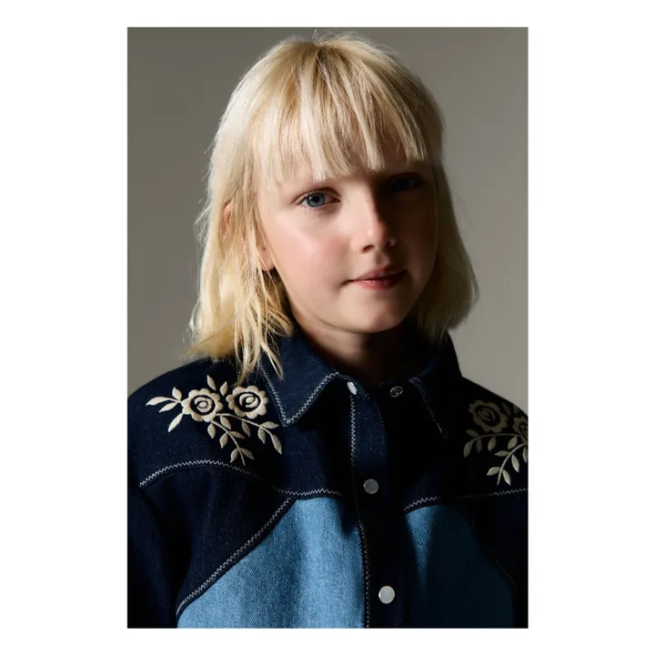 Camisa Danubio Jean | Azul Marino- Imagen del producto n°2