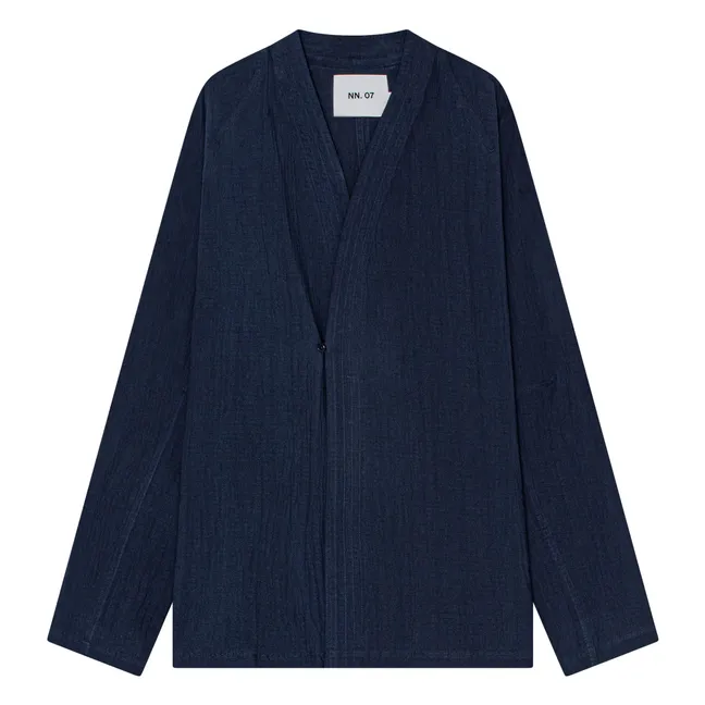 Kimonojacke Kotaro 5721 Bio-Baumwolle | Navy