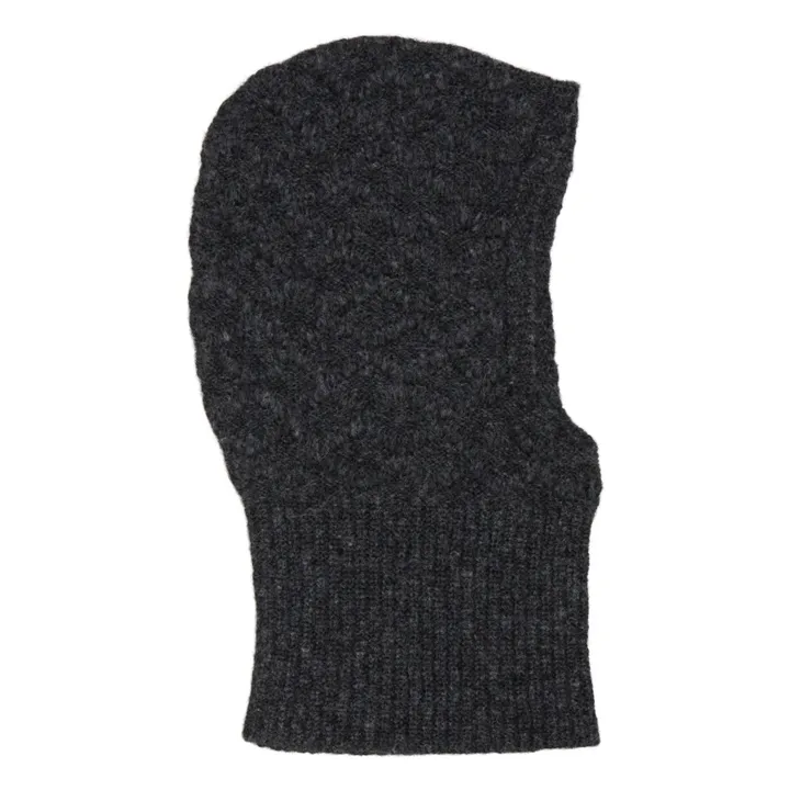 Cable balaclava  | Grey- Product image n°0