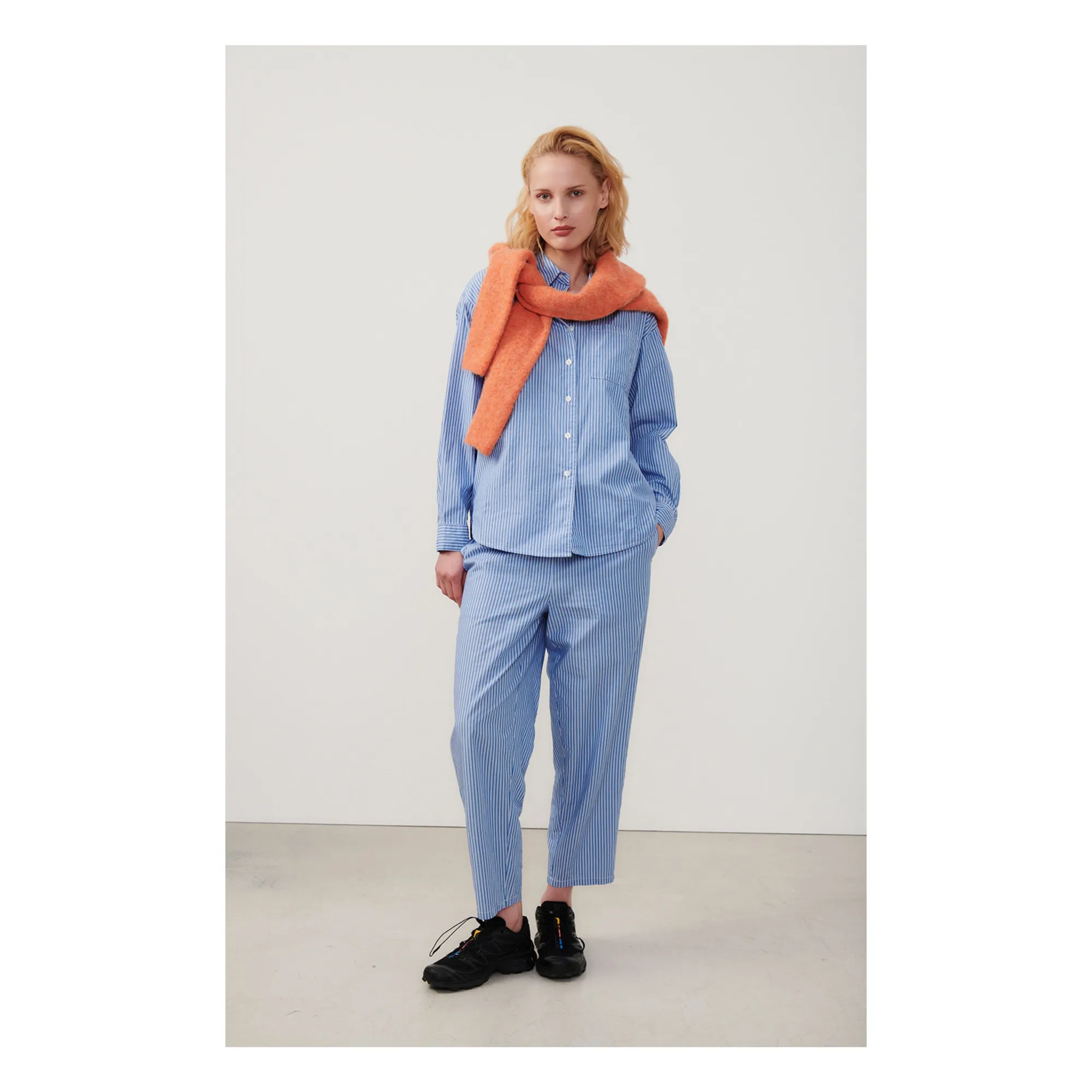 Pantalon Zatibay Rayures | Bleu- Image produit n°4