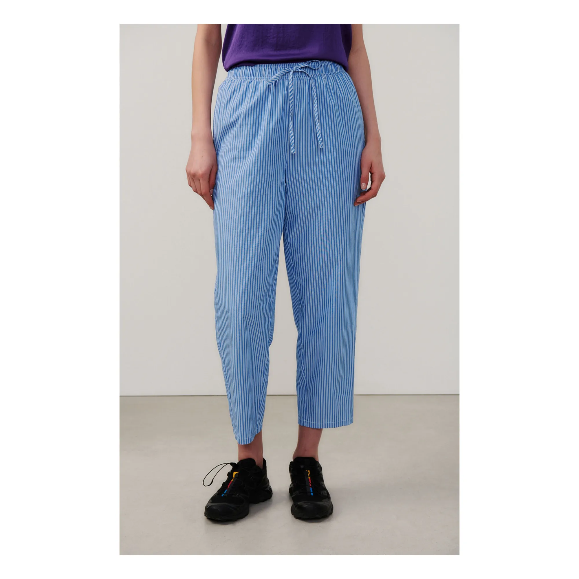 Pantalon Zatibay Rayures | Bleu- Image produit n°1