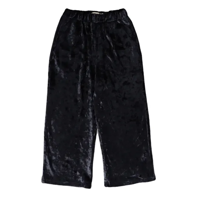 Pantalon Velours | Bleu nuit