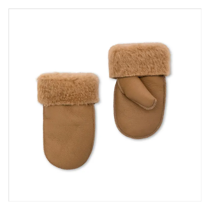 Guanti in pelle di pecora | Beige- Immagine del prodotto n°0