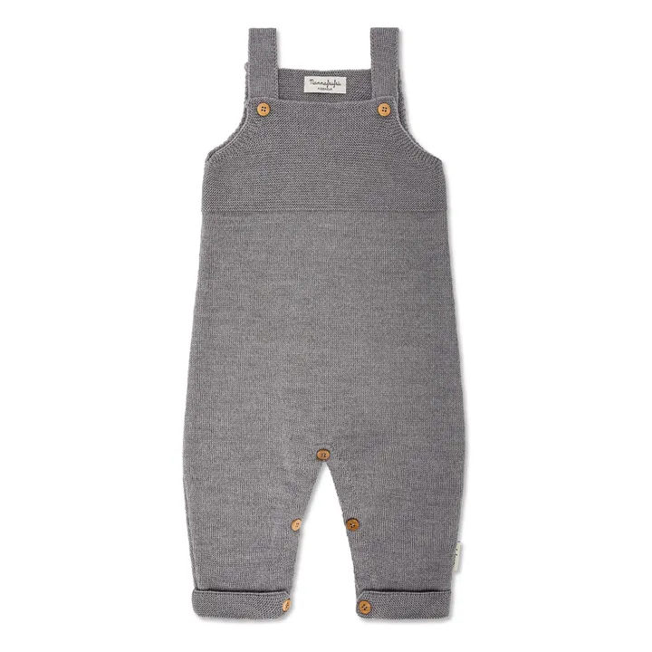 Salopette in lana merino | Grigio- Immagine del prodotto n°0