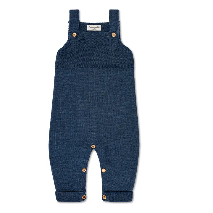 Nannafrufru - Merino wool overalls - Blue | Smallable