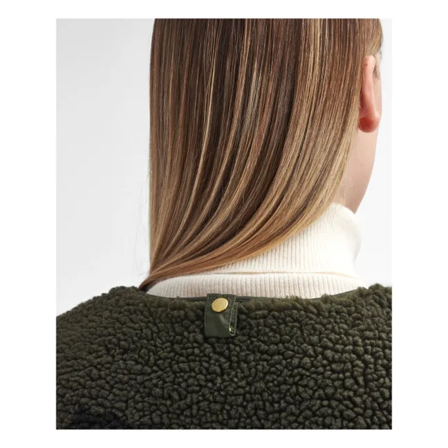 Giacca senza maniche in shearling Dulsie | Verde oliva
