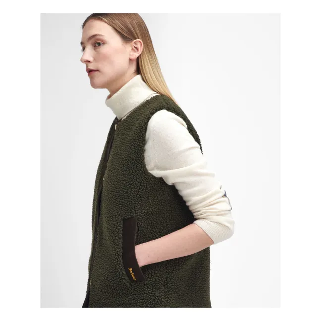 Ärmellose Jacke Dulsie Shearling | Grünolive