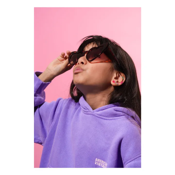Kawaii self-adhesive earrings | Orange- Product image n°5